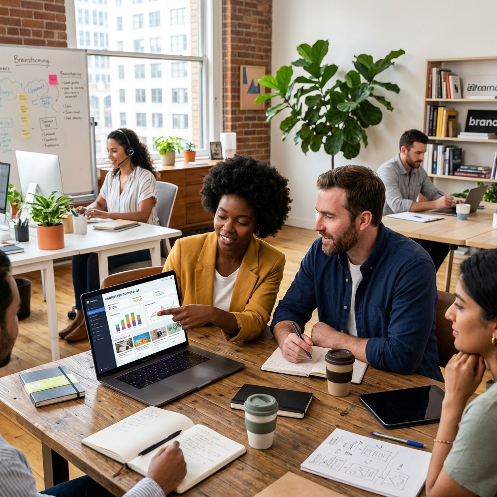 Marketing Team Collaborating